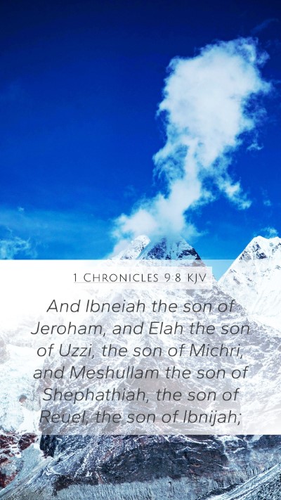 1 Chronicles 9:8 Explained