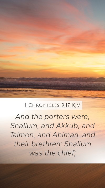 1 Chronicles 9:17 Explained