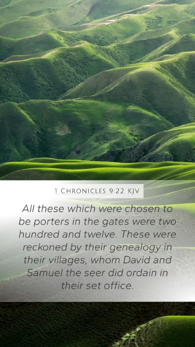 1 Chronicles 9:22 Explained