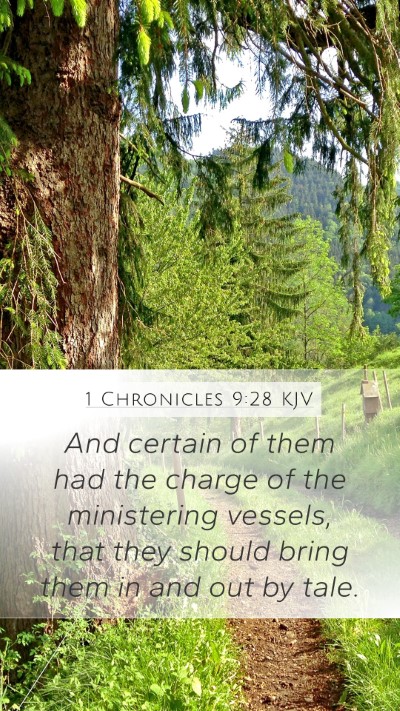 1 Chronicles 9:28 Explained