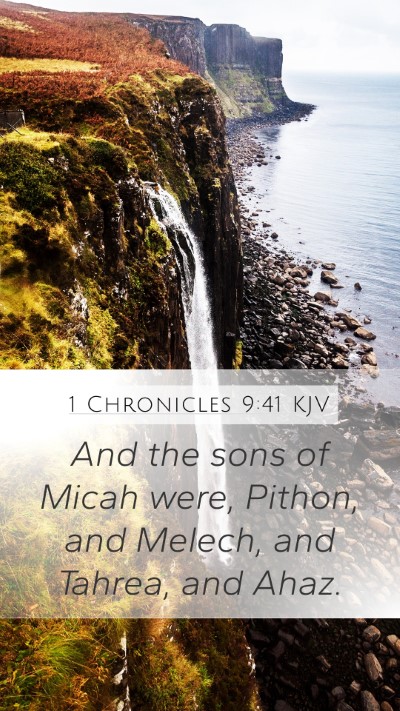 1 Chronicles 9:41 Explained