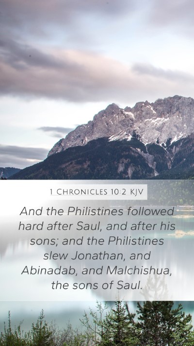 1 Chronicles 10:2 Explained