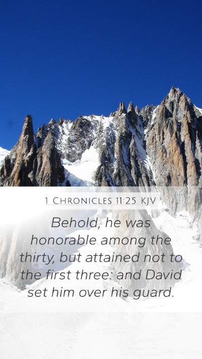 1 Chronicles 11:25 Explained