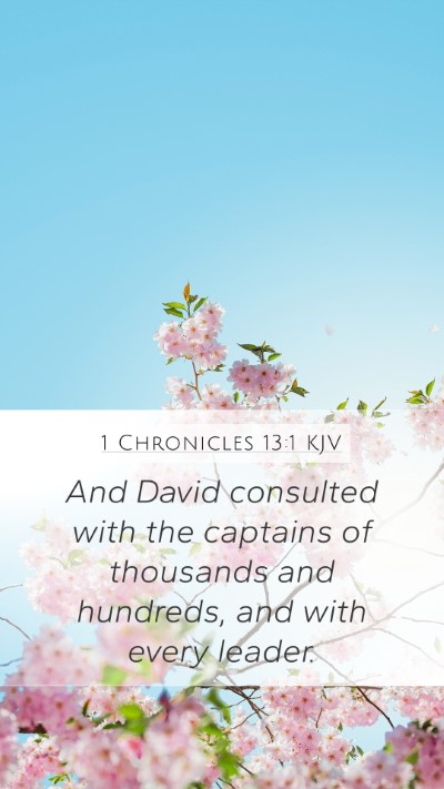 1 Chronicles 13:1 Explained