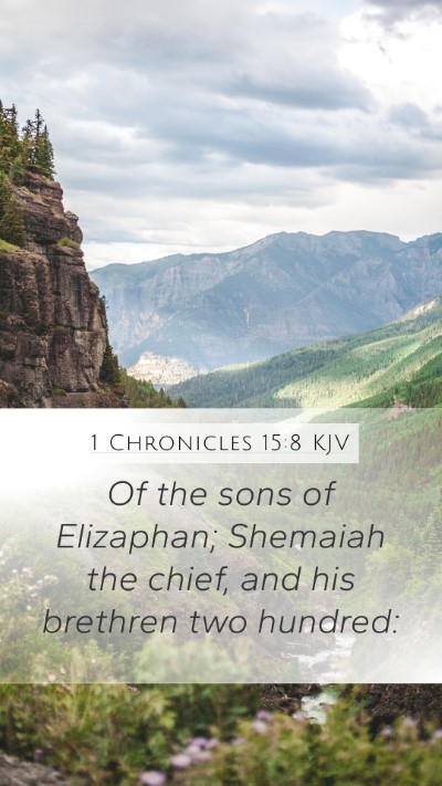 1 Chronicles 15:8 Explained