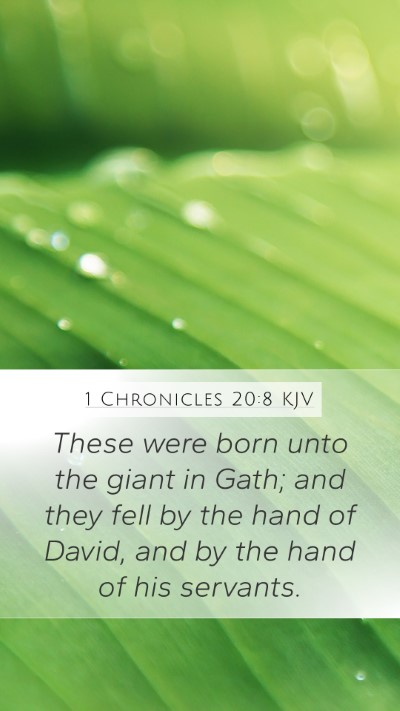 1 Chronicles 20:8 Explained