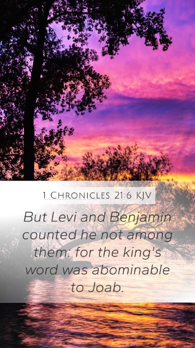 1 Chronicles 21:6 Explained