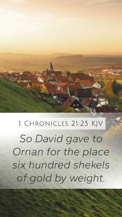 1 Chronicles 21:25 Explained