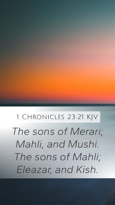 1 Chronicles 23:21 Explained