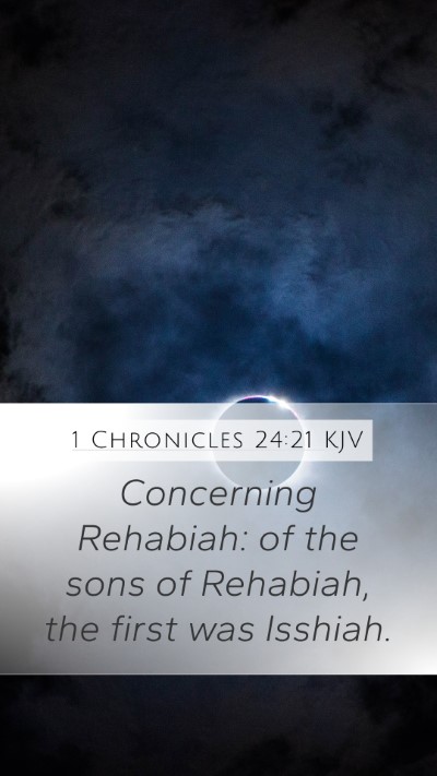 1 Chronicles 24:21 Explained