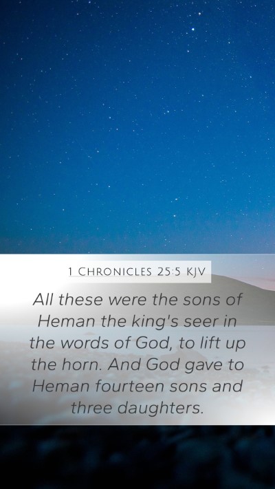 1 Chronicles 25:5 Explained