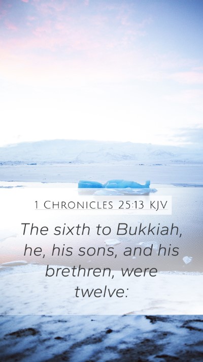 1 Chronicles 25:13 Explained