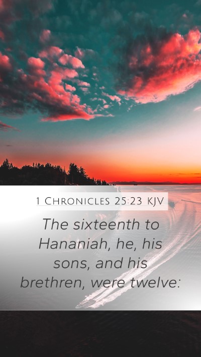 1 Chronicles 25:23 Explained