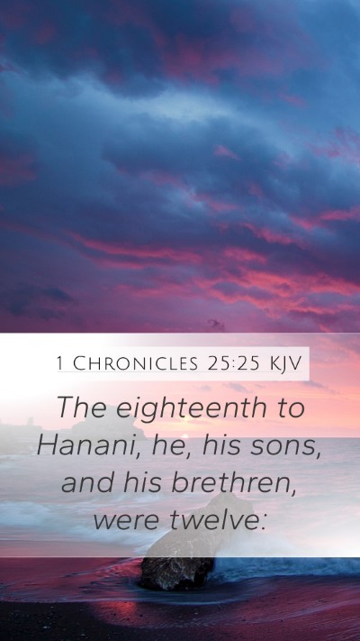 1 Chronicles 25:25 Explained