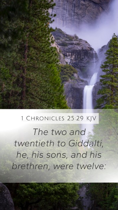 1 Chronicles 25:29 Explained