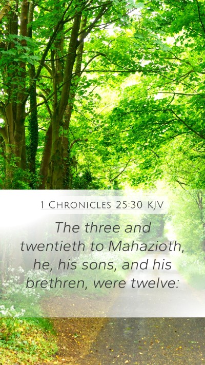 1 Chronicles 25:30 Explained