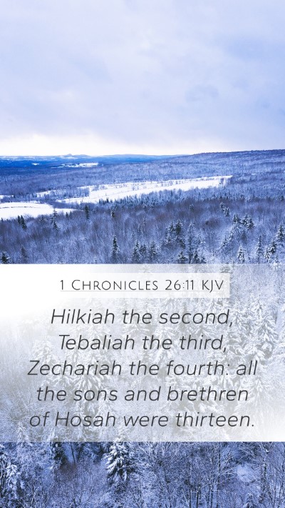 1 Chronicles 26:11 Explained