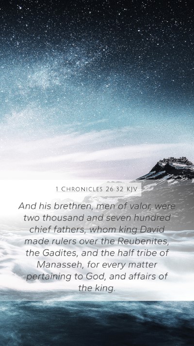 1 Chronicles 26:32 Explained