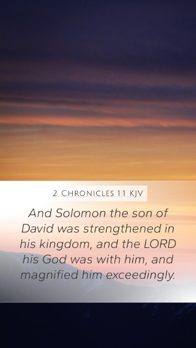 2 Chronicles 1:1 Explained