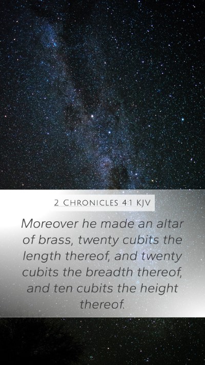 2 Chronicles 4:1 Explained