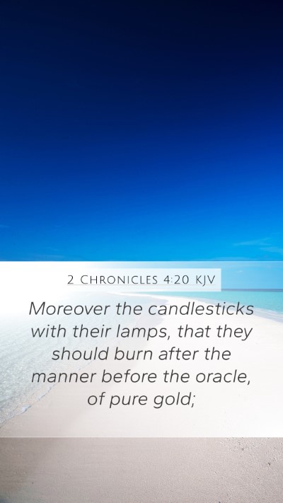 2 Chronicles 4:20 Explained