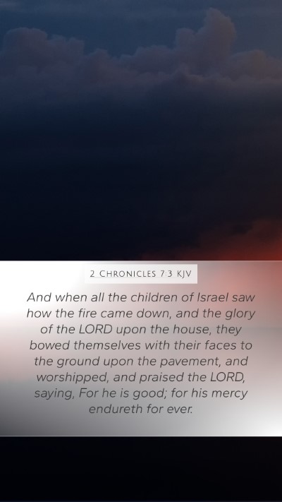 2 Chronicles 7:3 Explained