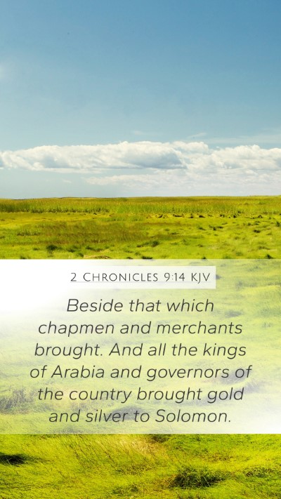 2 Chronicles 9:14 Explained