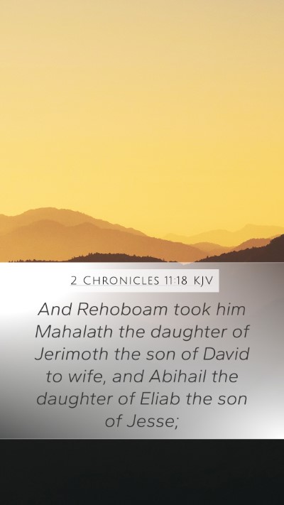 2 Chronicles 11:18 Explained