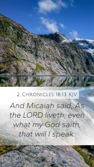 2 Chronicles 18:13 Explained