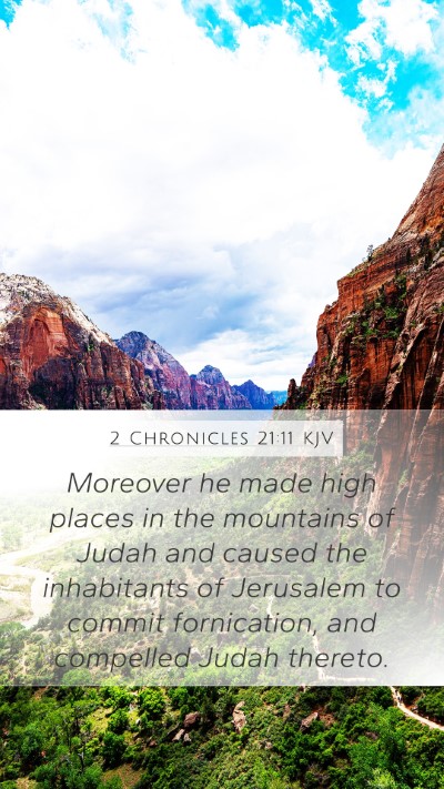 2 Chronicles 21:11 Explained