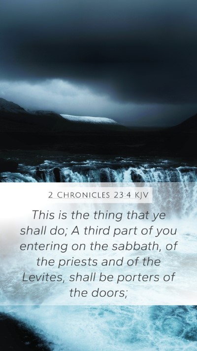 2 Chronicles 23:4 Explained