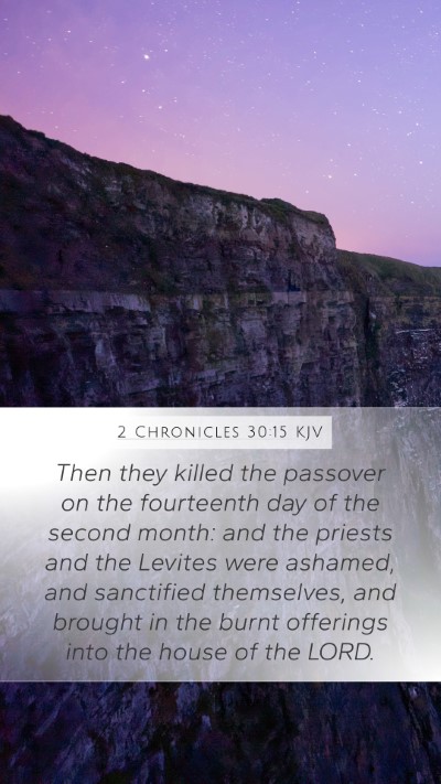 2 Chronicles 30:15 Explained