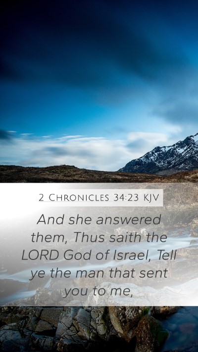 2 Chronicles 34:23 Explained