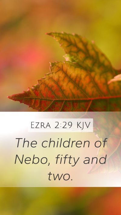 Ezra 2:29 Explained