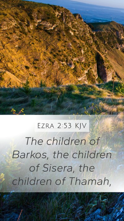 Ezra 2:53 Explained