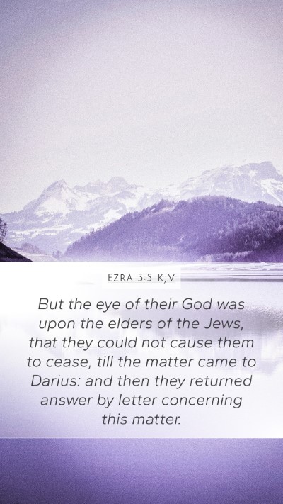 Ezra 5:5 Explained