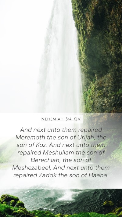 Nehemiah 3:4 Explained