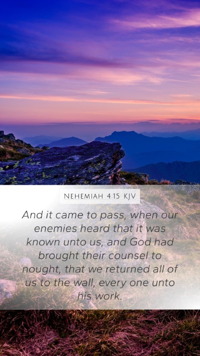 Nehemiah 4:15 Explained