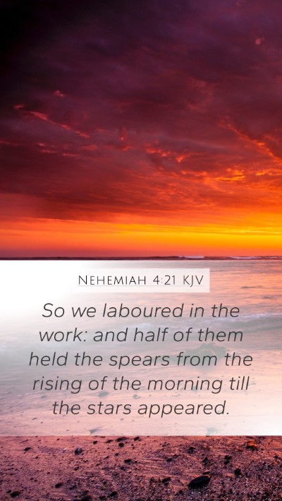 Nehemiah 4:21 Explained