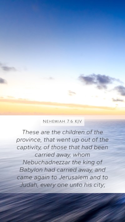 Nehemiah 7:6 Explained