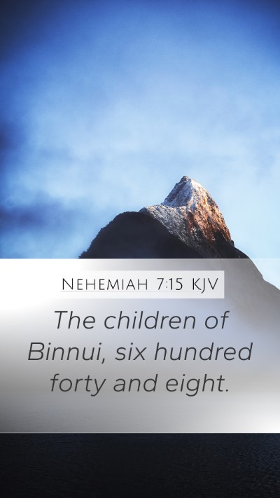 Nehemiah 7:15 Explained