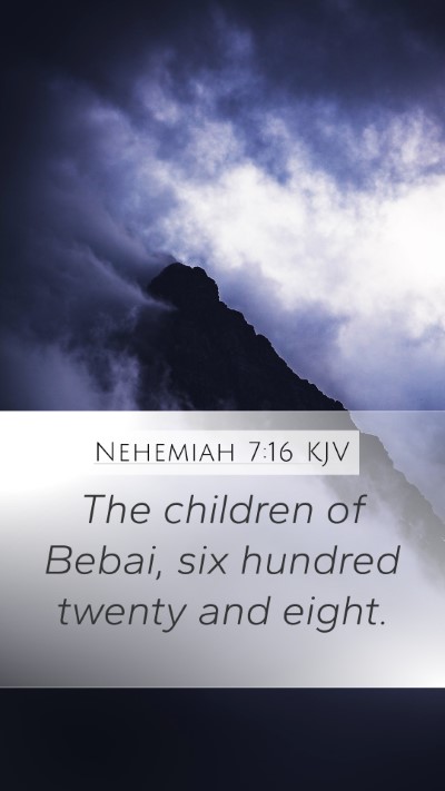 Nehemiah 7:16 Explained