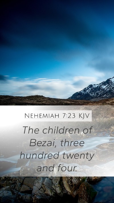 Nehemiah 7:23 Explained