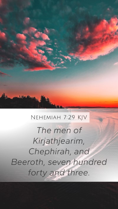 Nehemiah 7:29 Explained