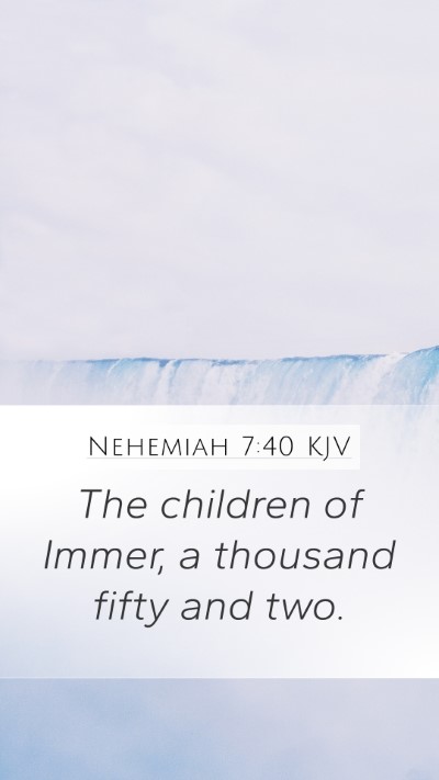 Nehemiah 7:40 Explained