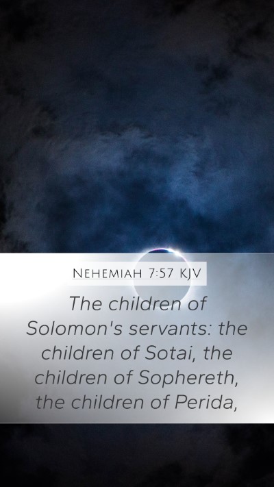 Nehemiah 7:57 Explained