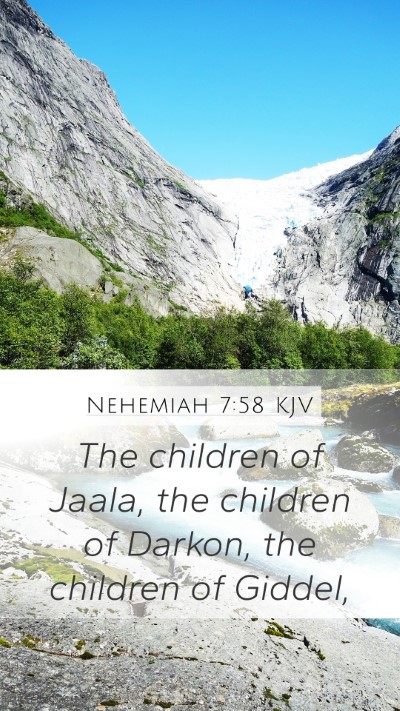 Nehemiah 7:58 Explained