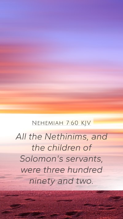 Nehemiah 7:60 Explained