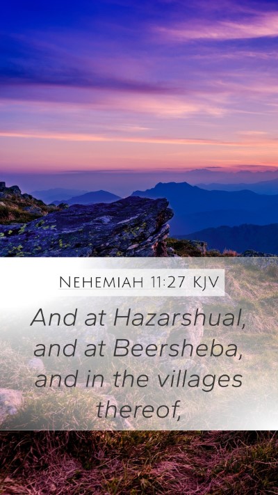 Nehemiah 11:27 Explained