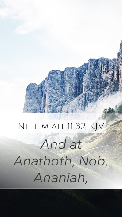 Nehemiah 11:32 Explained